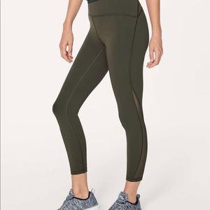 Lululemon Train Times 7/8 Pant Dark Olive size 6